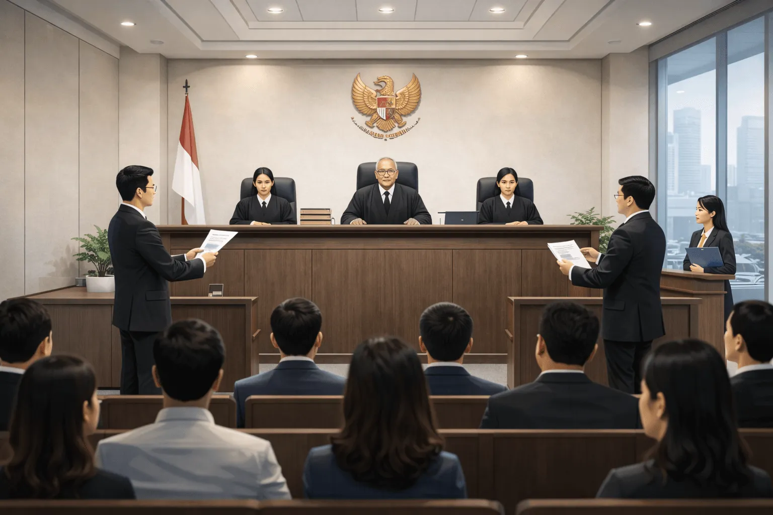 Proses litigasi perdata indonesia di ruang sidang pengadilan