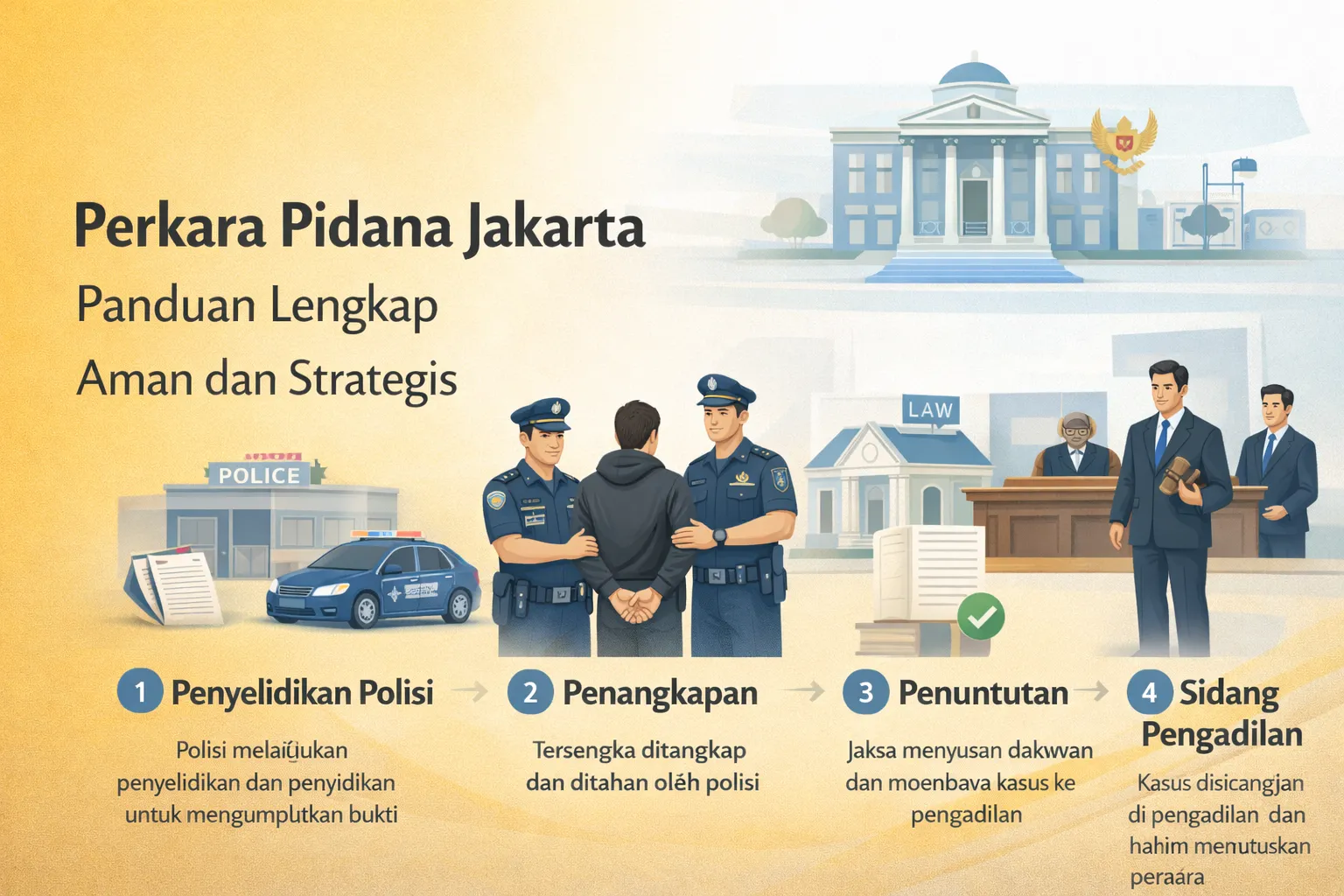 Perkara Pidana Jakarta dan proses hukum di pengadilan