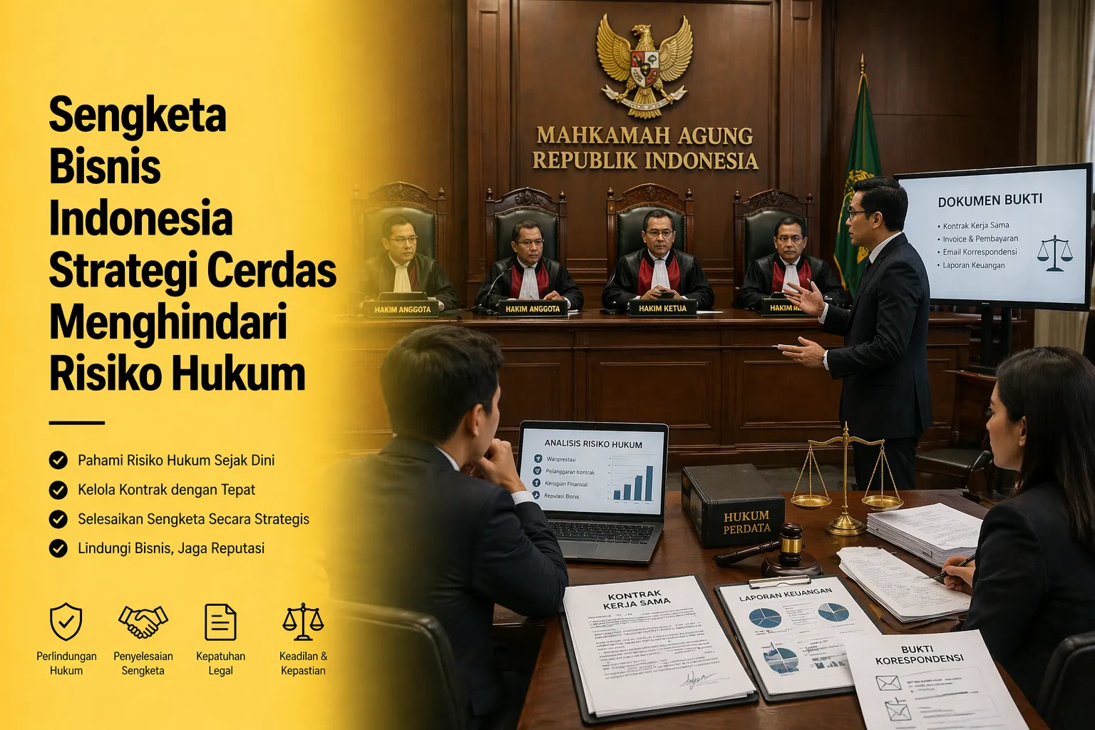 sengketa bisnis indonesia ilustrasi hukum perusahaan