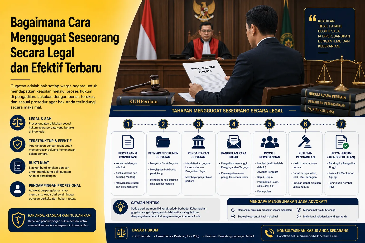 Bagaimana Cara Menggugat Seseorang secara legal di pengadilan
