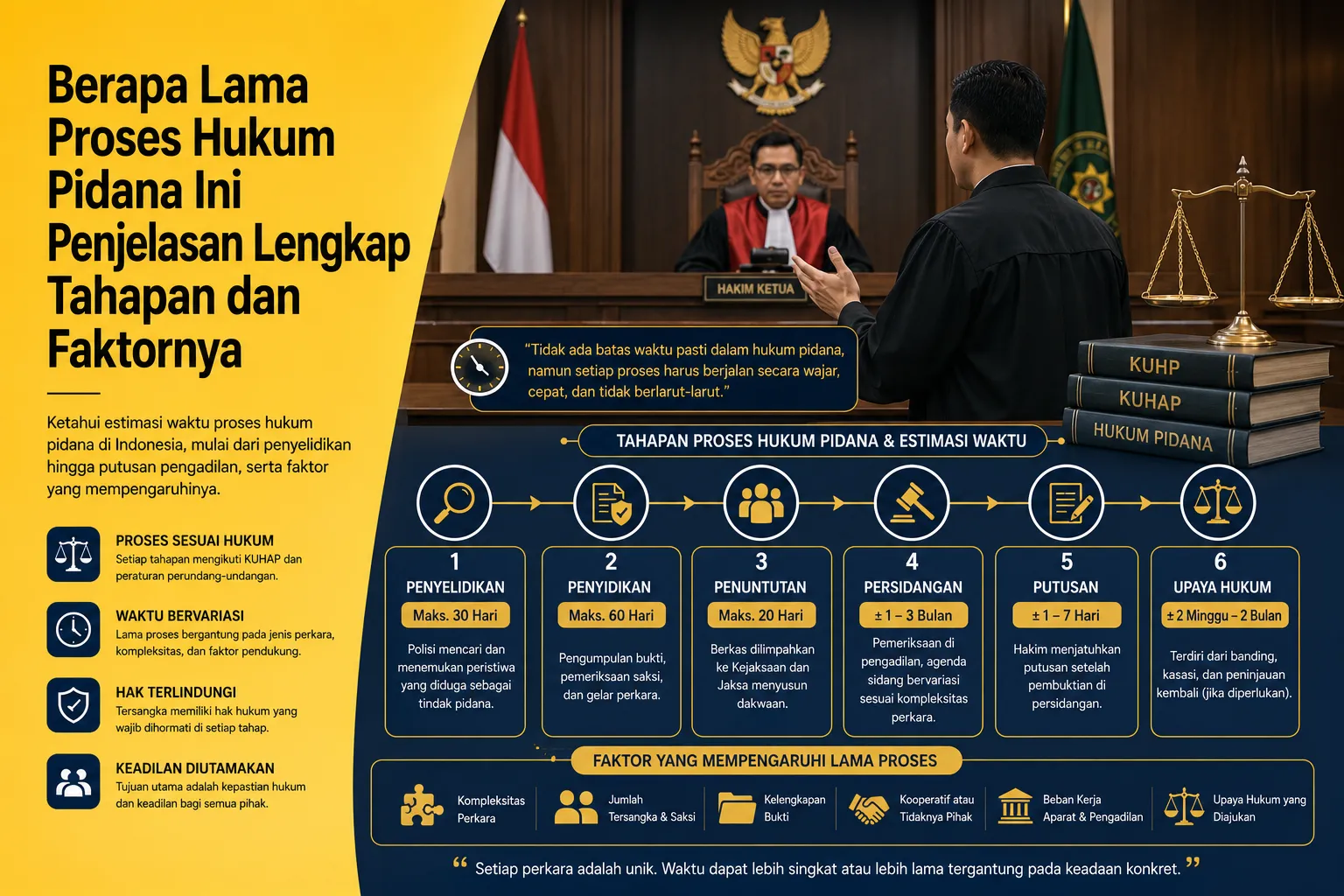 Berapa Lama Proses Hukum Pidana di Indonesia