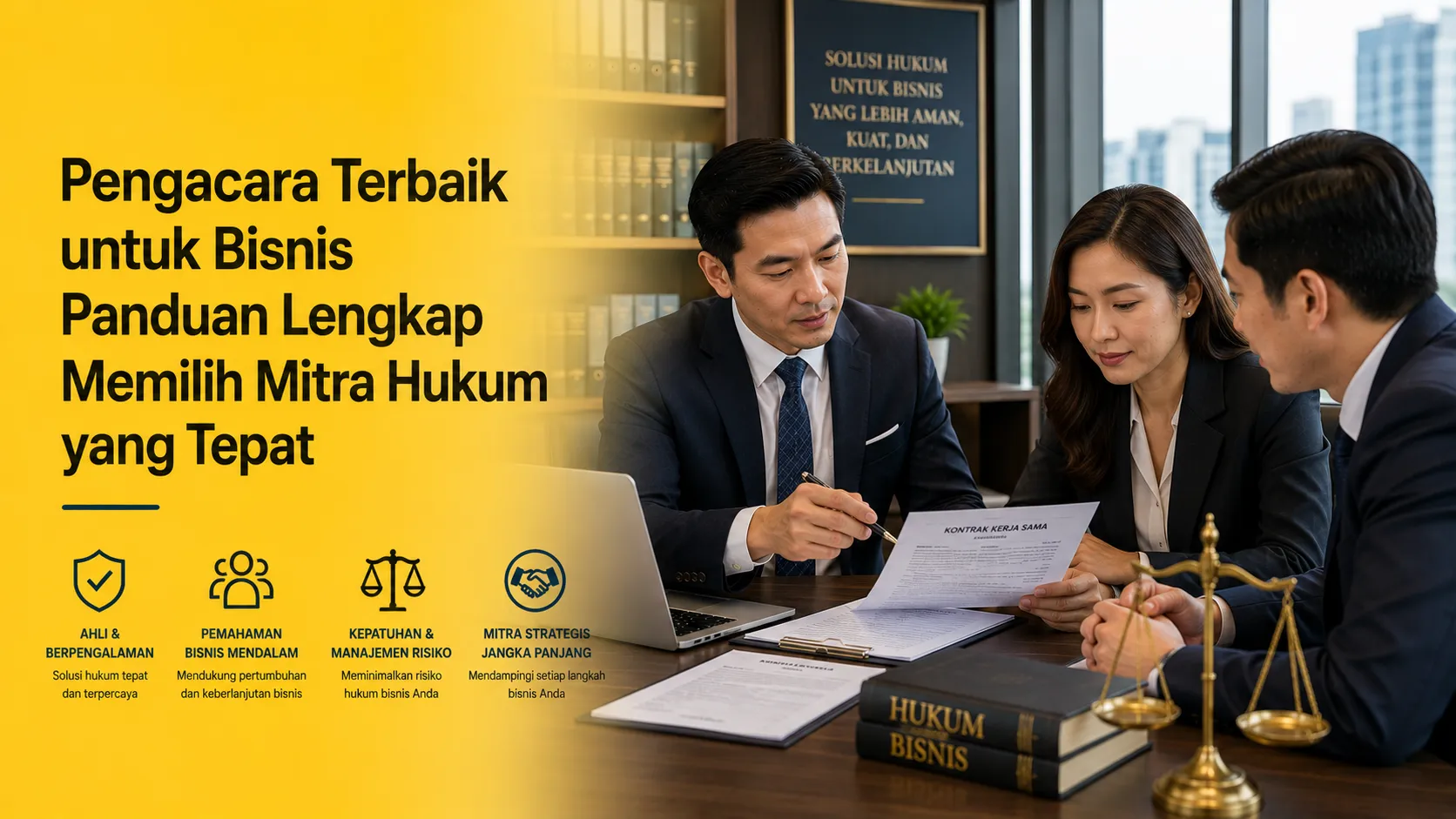 Pengacara Terbaik untuk Bisnis memberikan konsultasi hukum kepada perusahaan