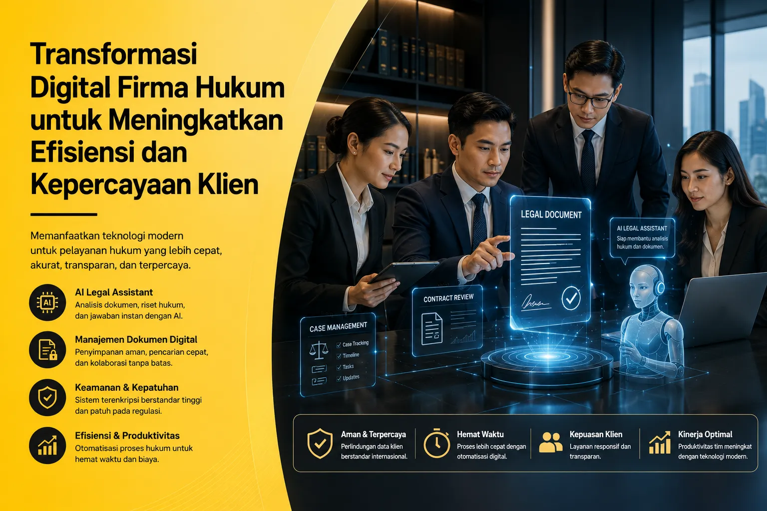 Transformasi Digital Firma Hukum untuk layanan legal modern