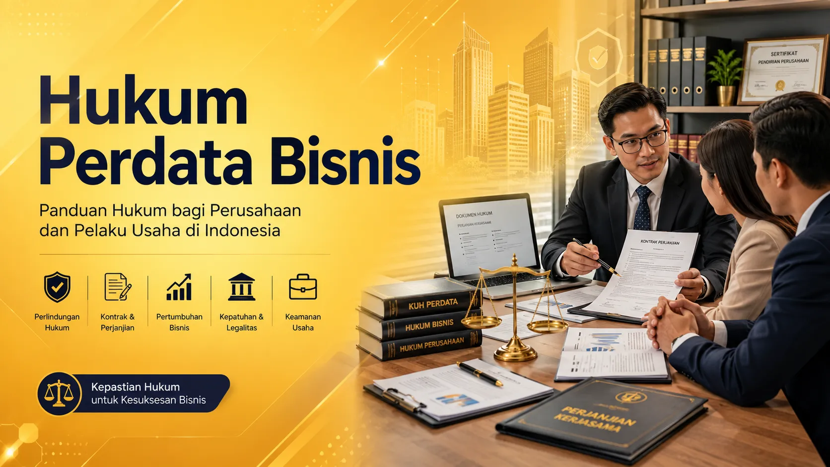 Hukum Perdata Bisnis untuk perusahaan dan pelaku usaha di Indonesia