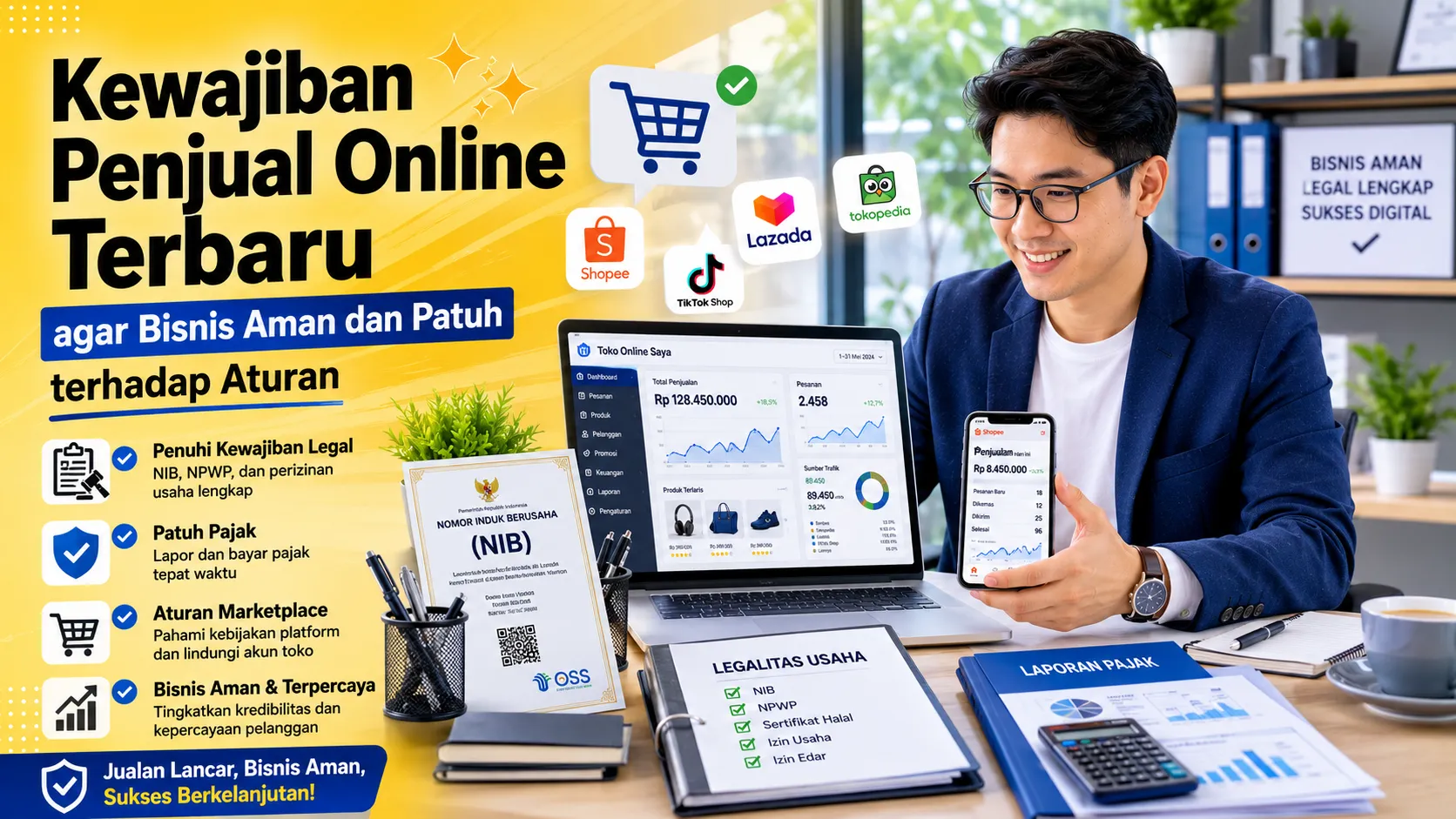 Kewajiban Penjual Online sesuai regulasi terbaru bagi pelaku usaha e-commerce di Indonesia