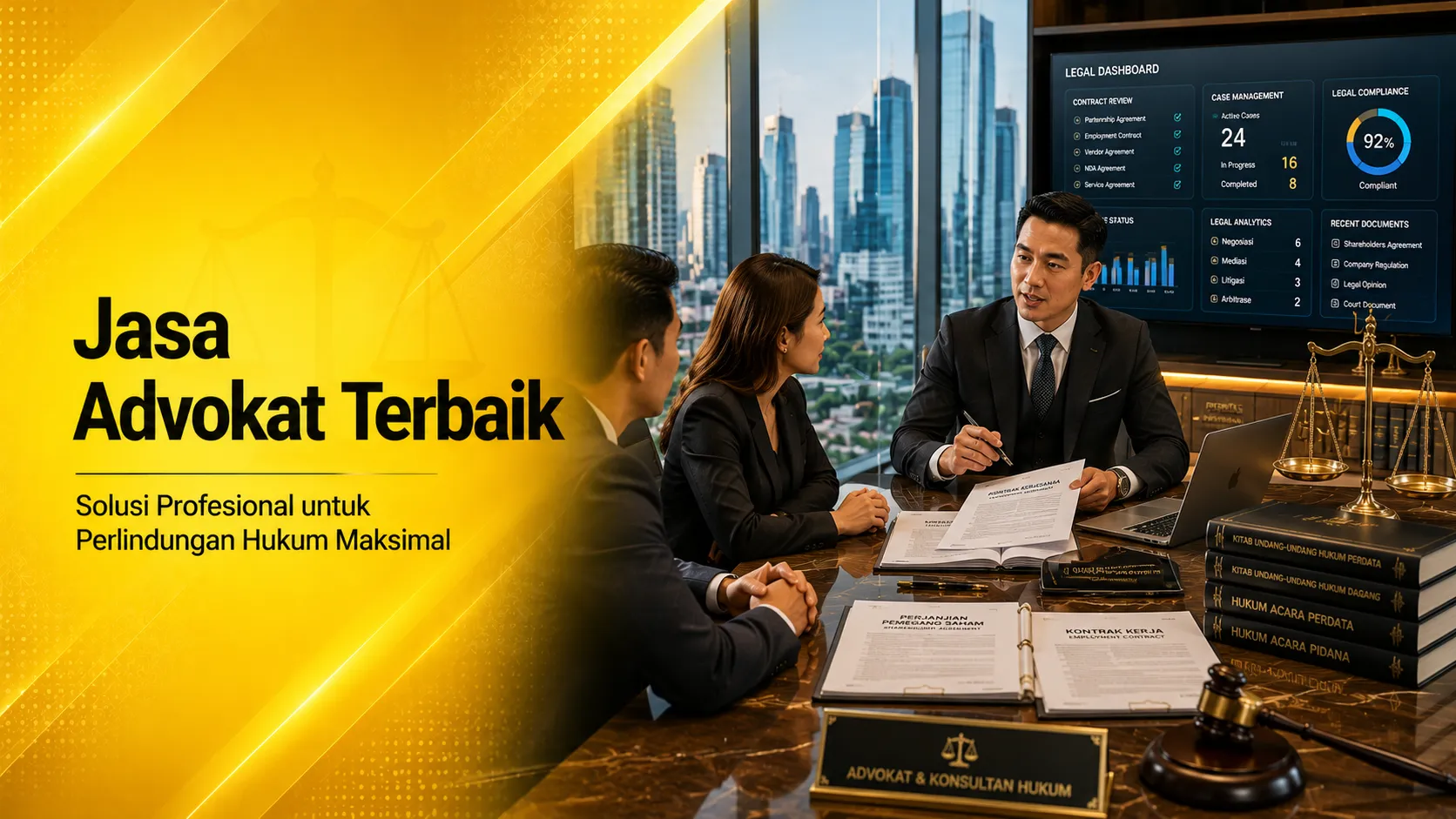 Layanan Jasa Advokat Terbaik untuk litigasi dan konsultasi hukum